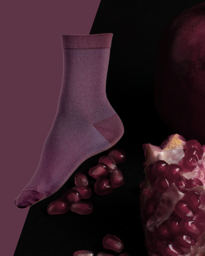 Chaussettes Grenade Opalescente - Fils recyclés