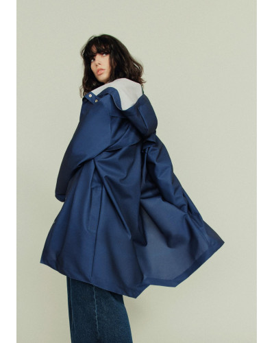 Parka imperméable française éco-conçue Marine Abyssal