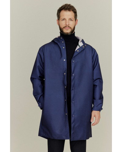 Parka imperméable française éco-conçue Marine Abyssal